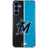 MLB Miami Marlins Split Galaxy A35 5G Clear Case
